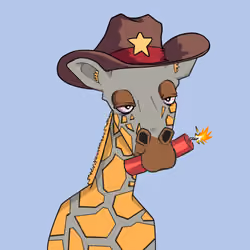 Giraffes at the Bar #755