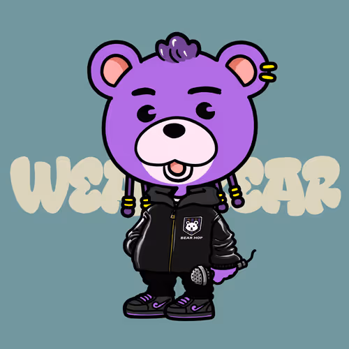 WEAR BEAR #118 “SAM” BLACK LEATHER BASEBALL JACKET