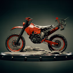 Red Camo Bike