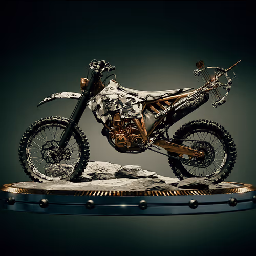 Grey Camo Bike