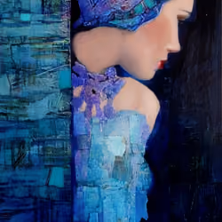 Woman in Blue