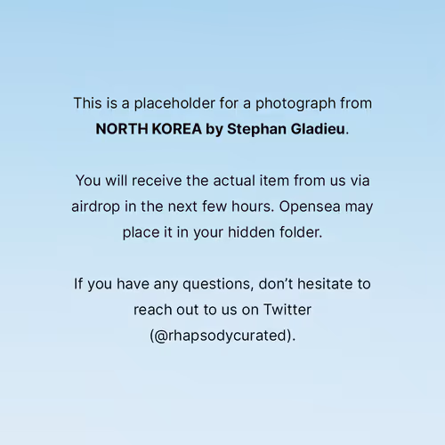 AIRDROP North Korea by Stephan Gladieu