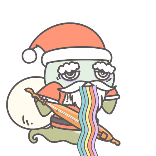 MITAMA-dark green Santa Claus #6135