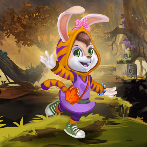 Maple the Tiger Bunny #4261