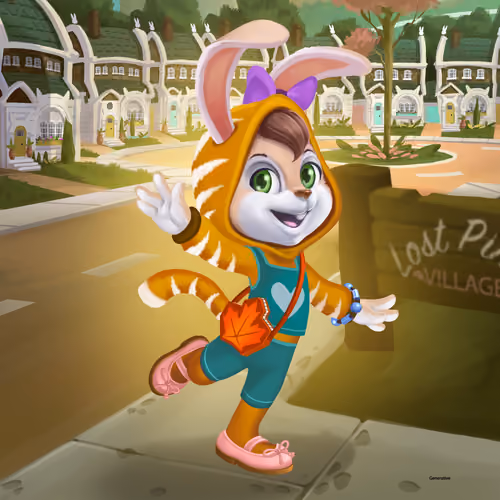 Maple the Tiger Bunny #2447