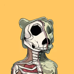 Zombie Okay Bear #1012