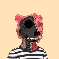 Zombie Okay Bear #3233