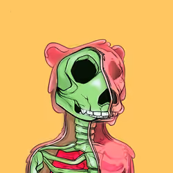 Zombie Okay Bear #4052