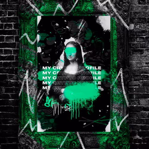 Mona Lisa - Fluorescent green