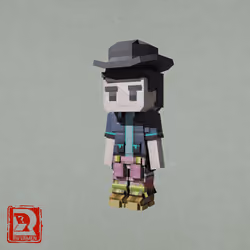 The Passing-By Wooden-Luggage Porter #9838