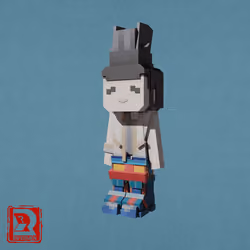 The Passing-By Wooden-Luggage Porter #7188