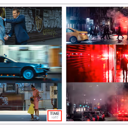 TIME TRAVEL, 1987 by Mike Szpot & The fog of time, 2087 by Dave Krugman