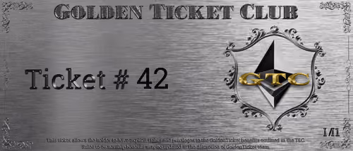 Golden Ticket Club #42