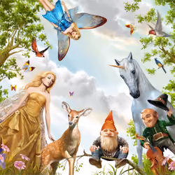 A fairy tale descends from heaven.