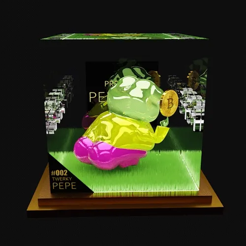 Premium PEPEBOX : #002 Twerk PEPE FUN ART