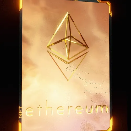 ethereum in clouds saru nft card