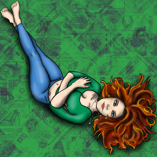 Undercover Bitcoin Lover Pinup