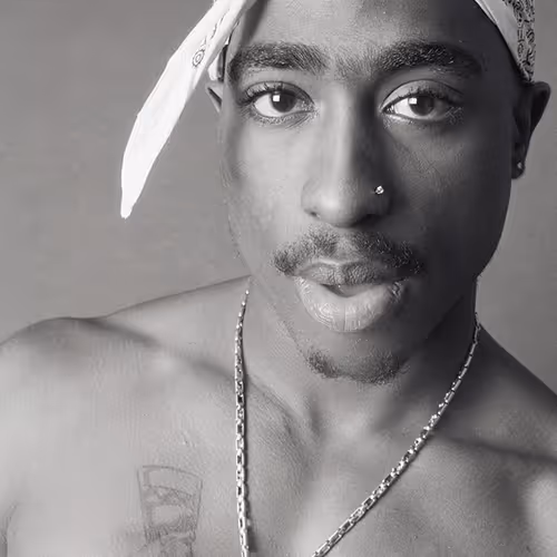 Tupac Shakur 1994 from the hip hop images digital poster series by Chi Modu