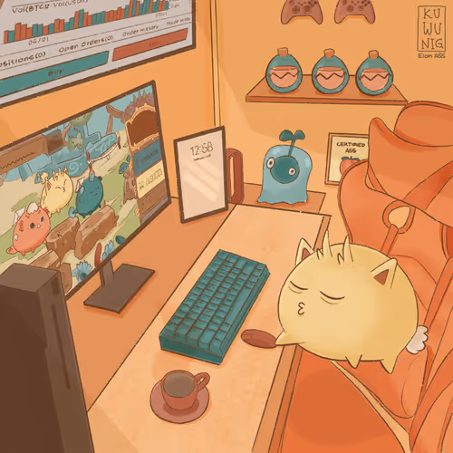 Axie Playing Axie Infinity 