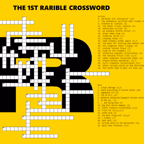 The 1st Rarible Crossword 