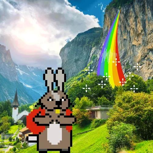 it’s a good day to be a rabbit & also to jump