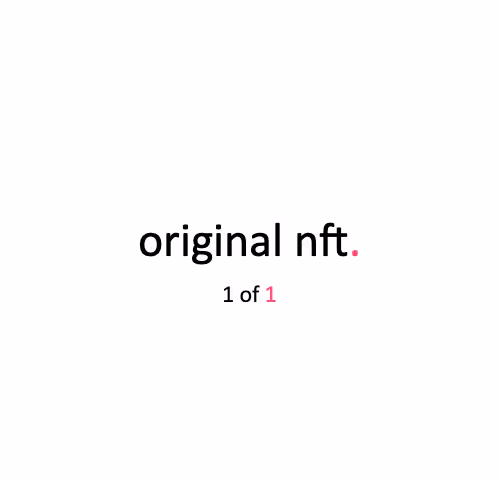 original nft.