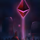 The First Ethereum Digital Painting - Ether in the Sky - 2017