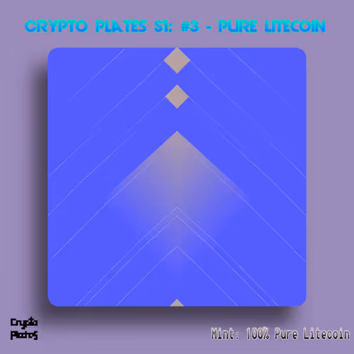 100% Pure Litecoin (Crypto Plates Series 1)
