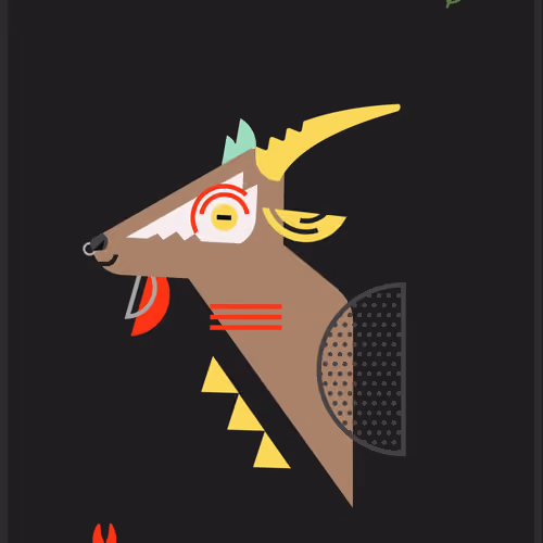 Happy Goat #1845