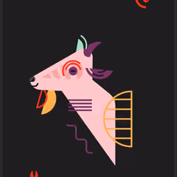 Happy Goat #1843