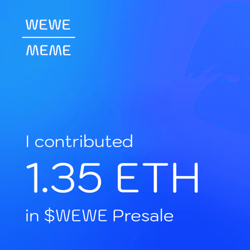 $WEWE Presale - #145