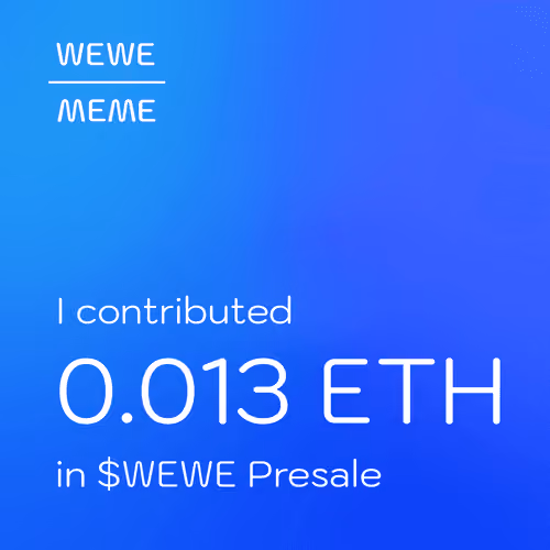 $WEWE Presale - #60