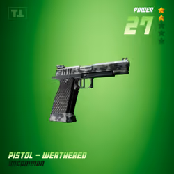 PISTOL - WEATHERED #475