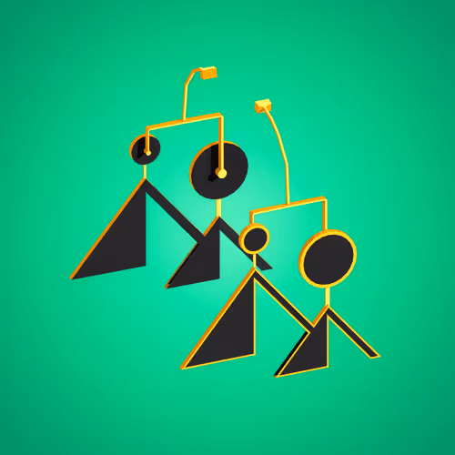 Decentraland Logo Earrings