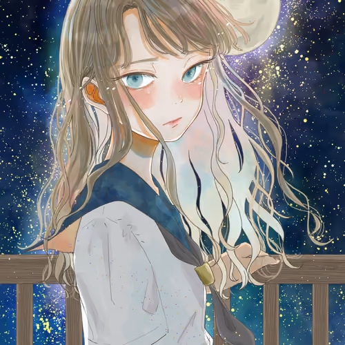 Full moon alone