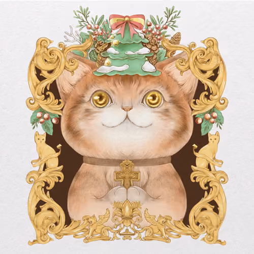 Happy Christmas Cat