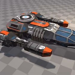 Jahshaka Retro Spaceship