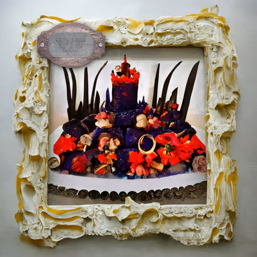 Passing Sense Of Hope Caramilk Mud Grape Hibiscus Wakame Cake