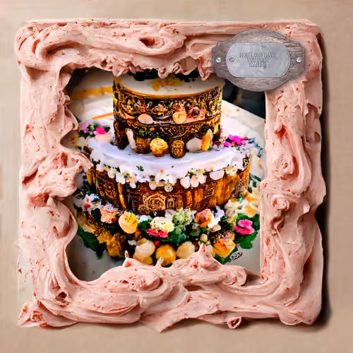 Long Awaited Strawberry Buttercream Hibiscus Amber Blossom Cake