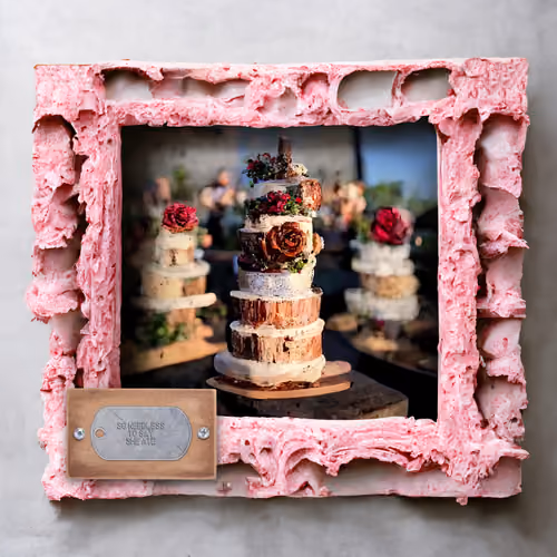 She Ate Strawberry Crunch Rose Cookie Ice Chalk Cake