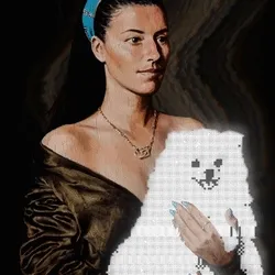 Lady with Pomeranian - Arcade Edition