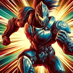 Neon Vortex Warrior #134