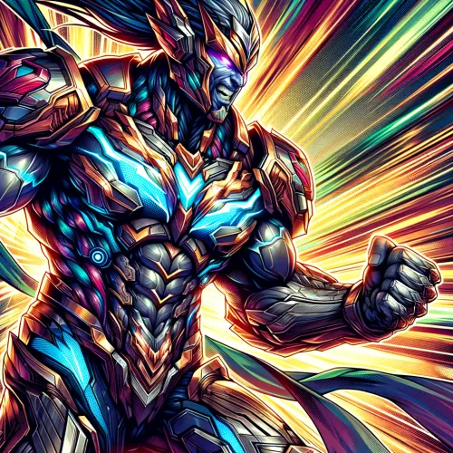 Neon Vortex Warrior #24