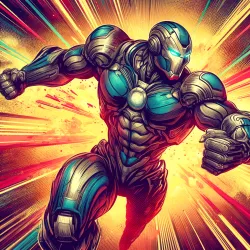 Neon Vortex Warrior #82