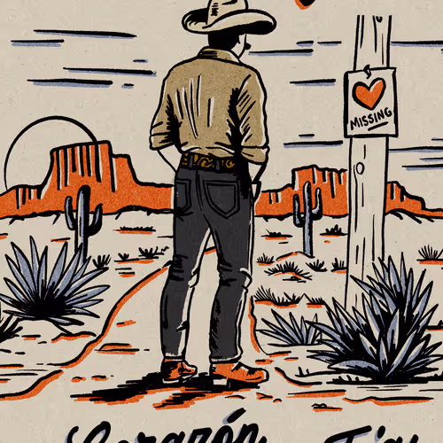 Left My Heart In Texas - Limited Edition Song Poster
