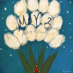 May 2 チューリップ（白）