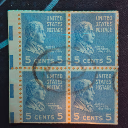 1938 Presidentail series James Monroe