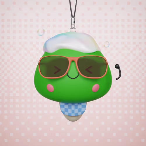 3d Shimeji Keychain