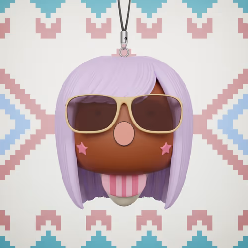 3d Shimeji Keychain