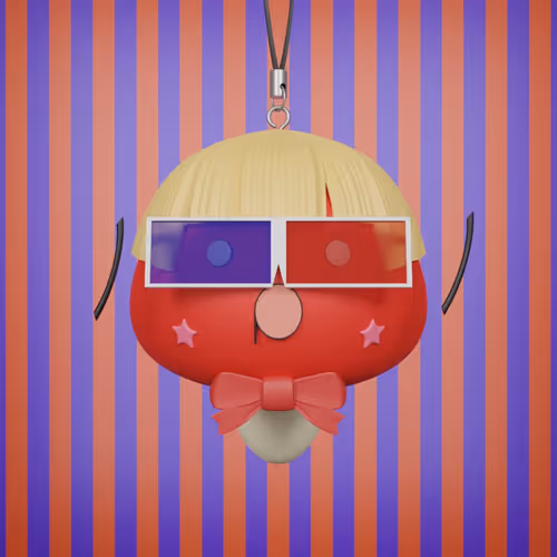 3d Shimeji Keychain